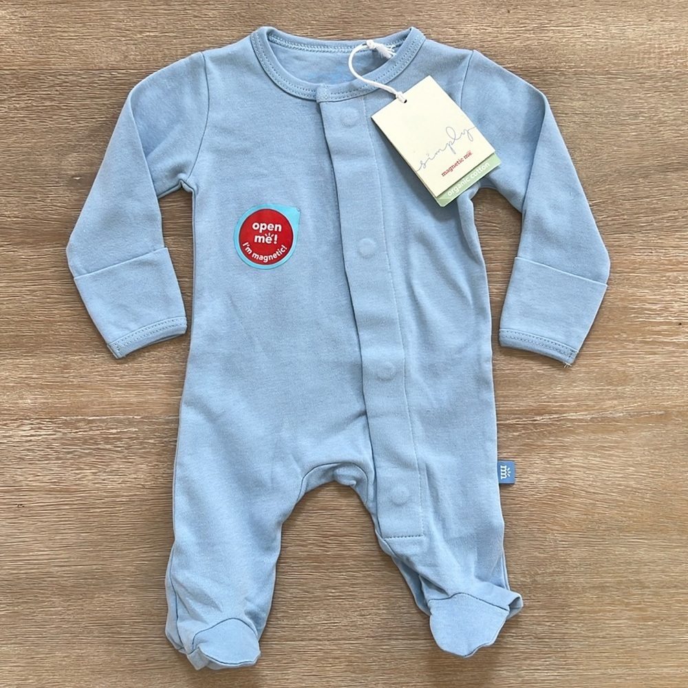 Magnetic Me Organic Cotton Footie 9-12 12-18 18-24 months